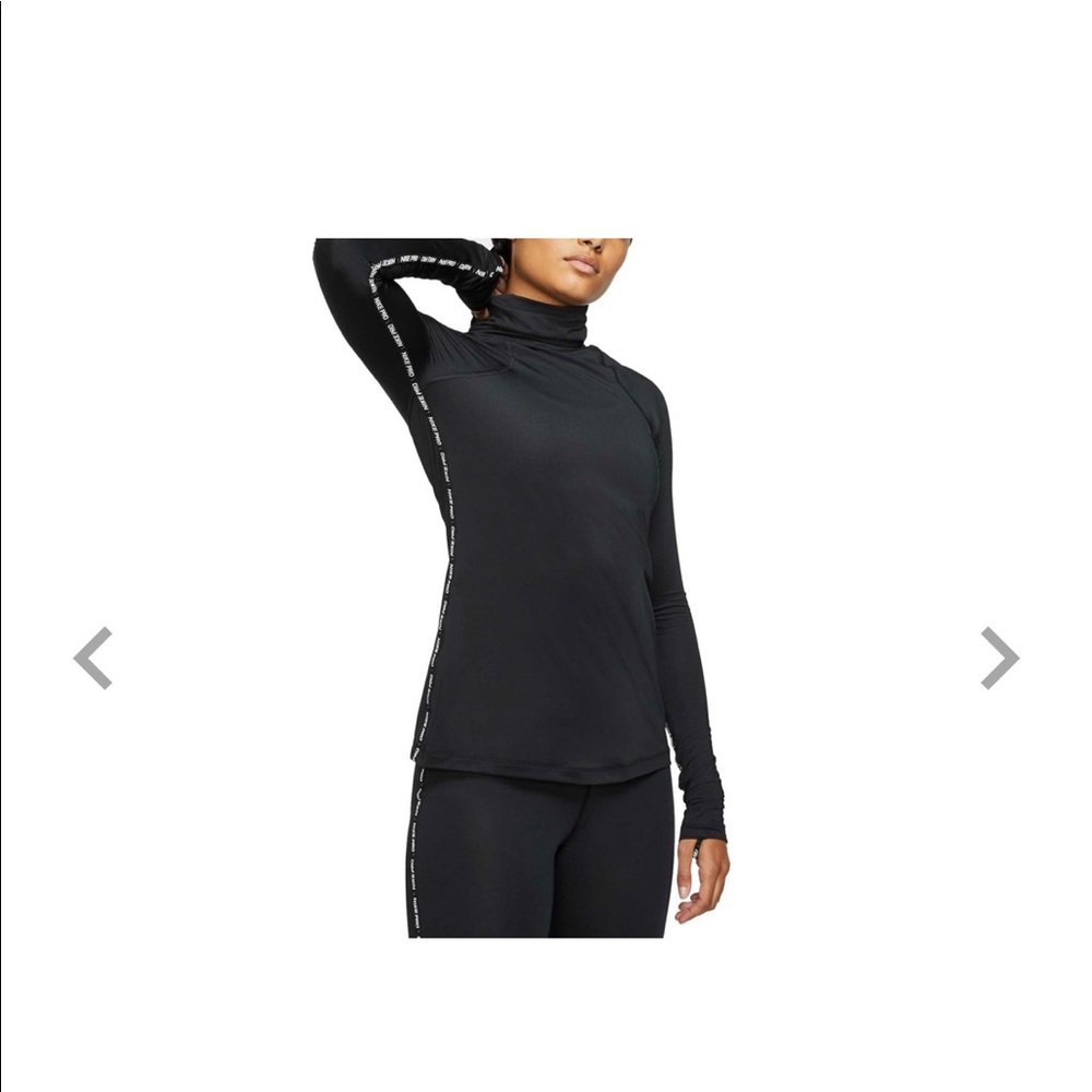 Black Nike Pro warm long sleeved